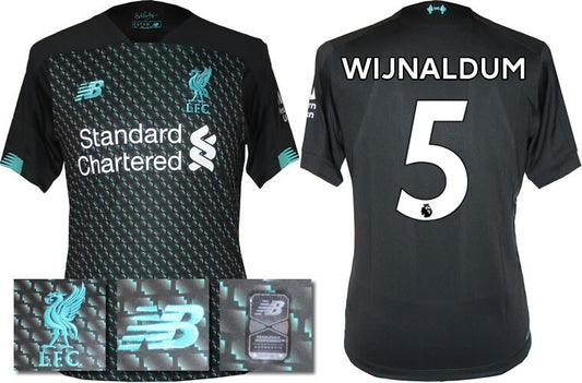 BNWT 2019 2020 NEW BALANCE LIVERPOOL 3RD SHIRT WIJNALDUM 5 MENS