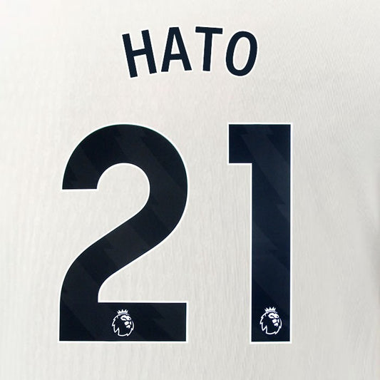 2025 2026 OFFICIAL CHELSEA HATO 21 BLACK AWAY PLAYER SIZE NAMESET