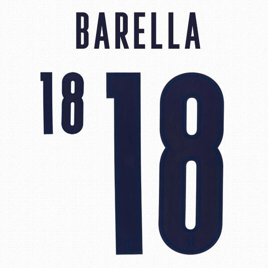 ITALY 2020 2021 OFFICIAL BARELLA 18 AWAY PLAYER SIZE NAMESET