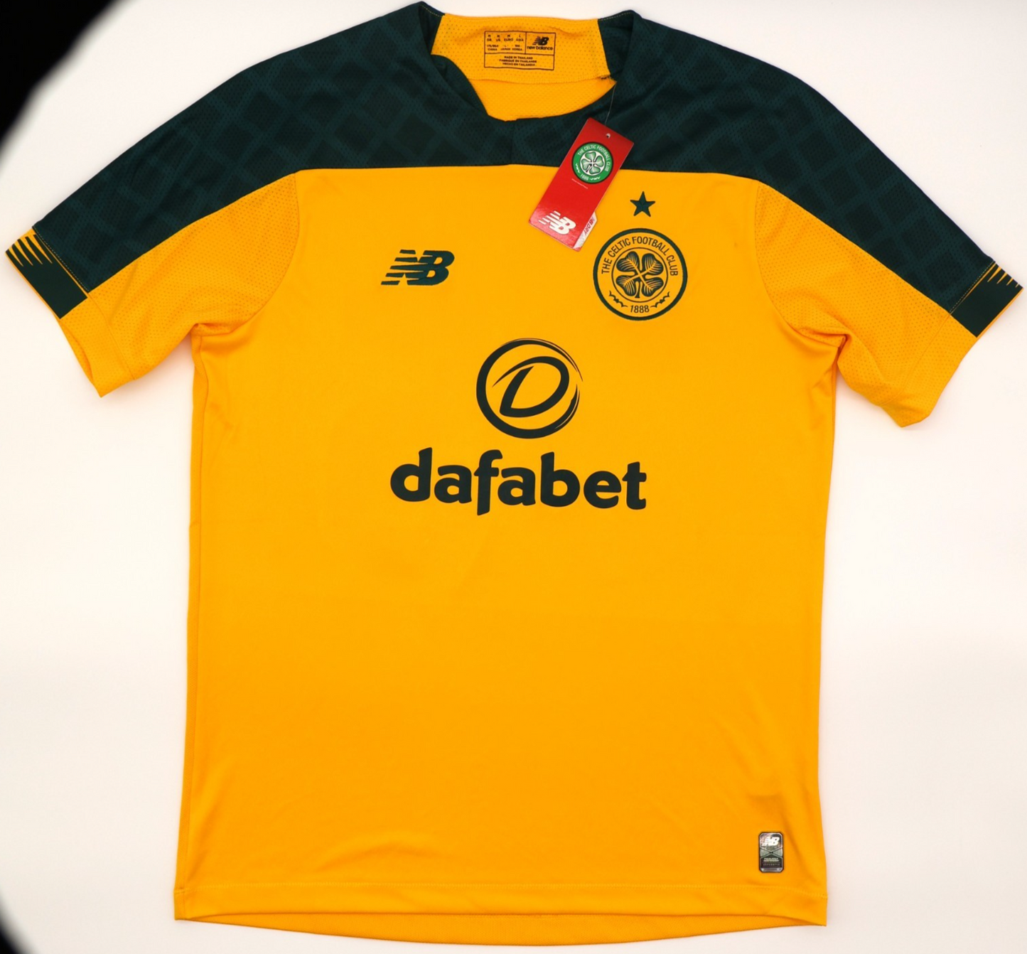 BNWT 2019 2020 CELTIC NEW BALANCE AJER 35 AWAY FOOTBALL SHIRT MEN'S MEDIUM