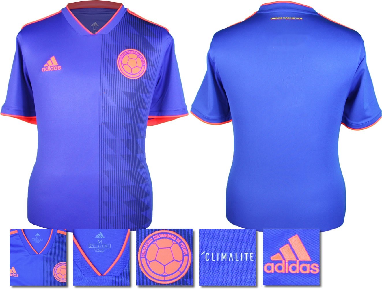 BRAND NEW ADIDAS COLOMBIA AWAY 2018 WORLD CUP SHIRT MEN'S
