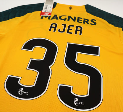 BNWT 2019 2020 CELTIC NEW BALANCE AJER 35 AWAY FOOTBALL SHIRT MEN'S MEDIUM