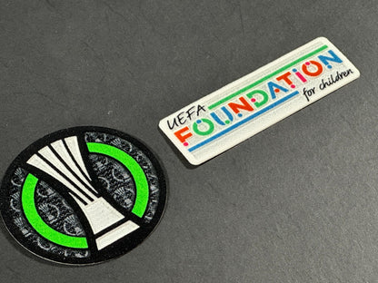 2024 2025 OFFICIAL UEFA CONFERENCE LEAGUE & FOUNDATION SLEEVE PATCH SET