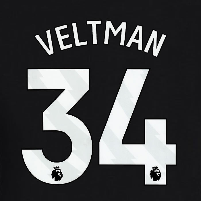 2023 2024 BRIGHTON VELTMAN 34 OFFICIAL WHITE AWAY PLAYER SIZE NAME SET