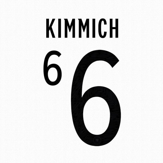 GERMANY 2020 - 2021 OFFICIAL KIMMICH 6 HOME PLAYER SIZE NAME SET