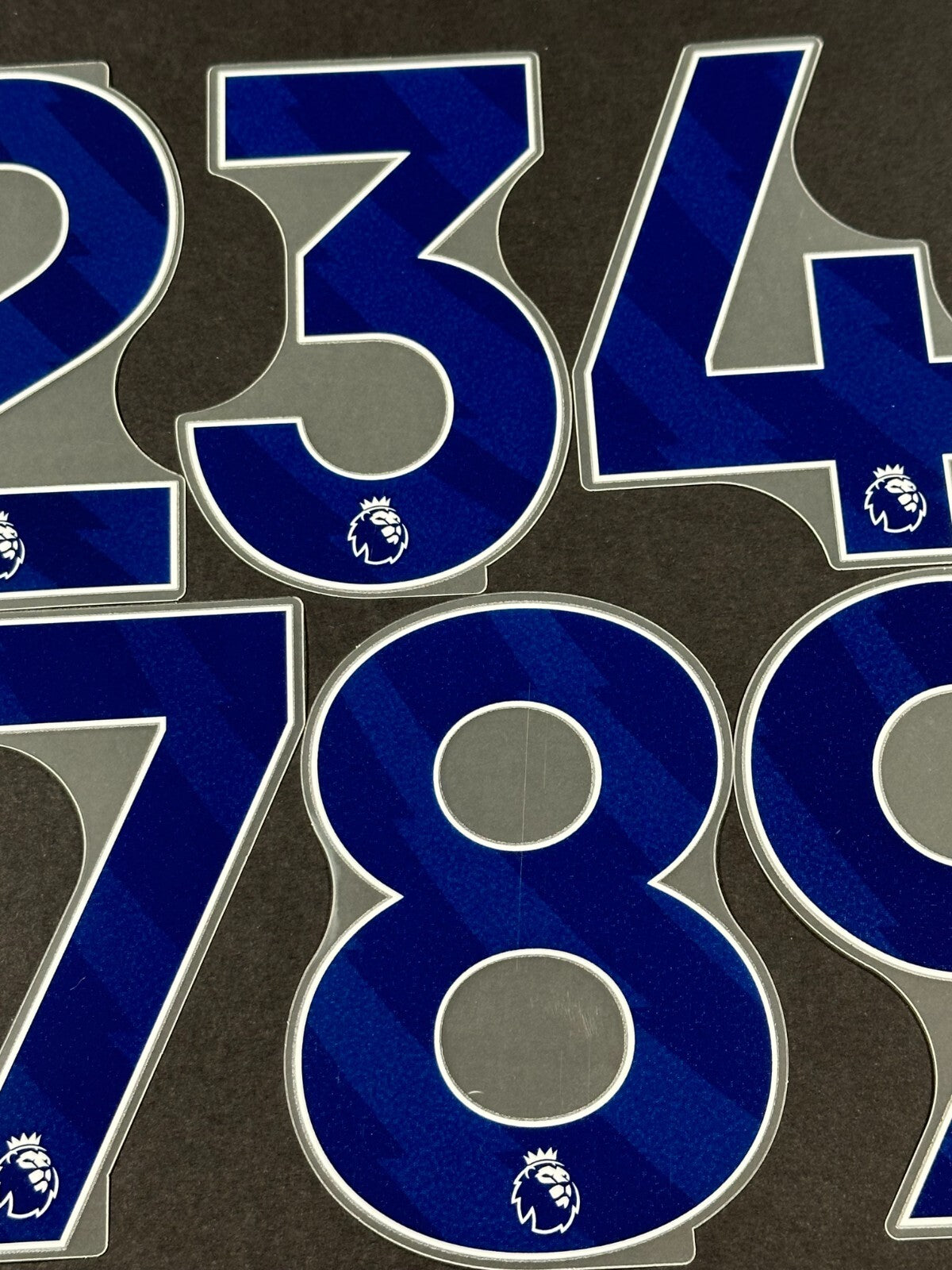 2024 2025 OFFICIAL AVERY DENNISON PREMIER LEAGUE BLUE SHORTS NUMBERS