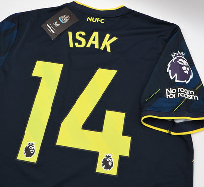 BNWT NEWCASTLE UNITED CASTORE AWAY 2023 2024 ISAK 14 + PATCHES SHIRT MENS LARGE