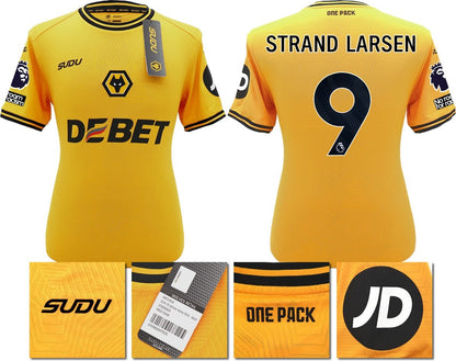 BNWT 2024 2025 WOLVES SUDU HOME SHIRT STRAND LARSEN 9