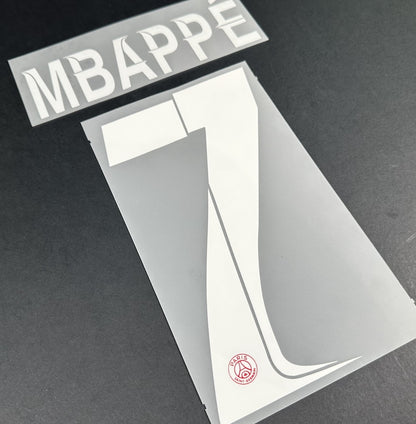 2023 2024 PSG MBAPPE 7 OFFICIAL MONBLASON UCL HOME PLAYER SIZE NAME SET