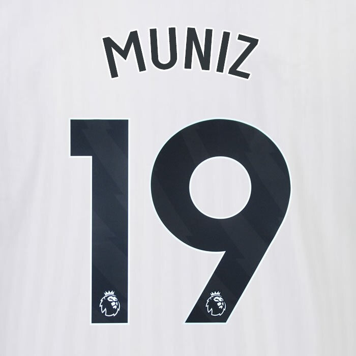 2023 2024 OFFICIAL FULHAM AVERY DENNISON MUNIZ 19 HOME PLAYER SIZE NAMESET