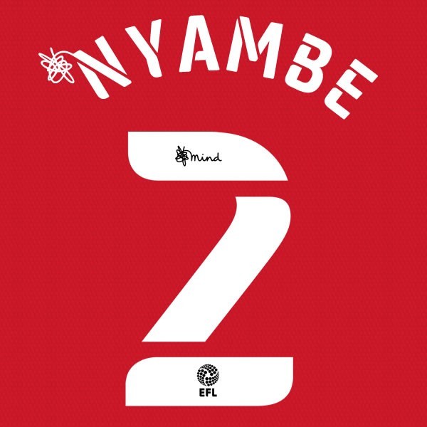 BLACKBURN 2020 2021 OFFICIAL NYAMBE 2 AWAY PLAYER SIZE NAME SET