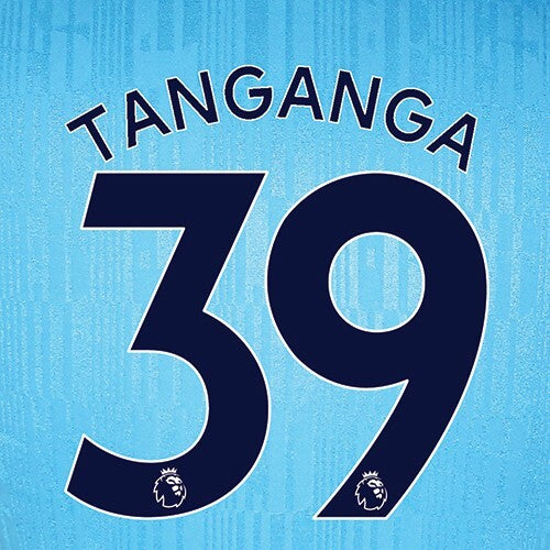 TOTTENHAM 2019-23 TANGANGA 39 OFFICIAL AVERY DENNISON NAVY PLAYER SIZE NAME SET