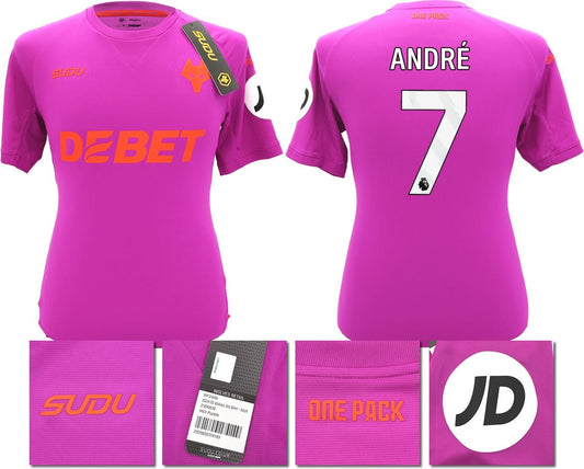 BNWT 2024/2025 WOLVES F.C. SUDU THIRD SHIRT ANDRE 7 + PATCHES