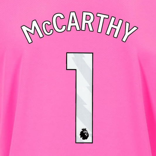 2024 2025 OFFICIAL SOUTHAMPTON McCARTHY 1 WHITE 3RD PLAYER SIZE NAME SET