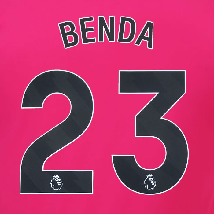 2023 2024 OFFICIAL FULHAM AVERY DENNISON BENDA 23 AWAY PLAYER SIZE NAMESET