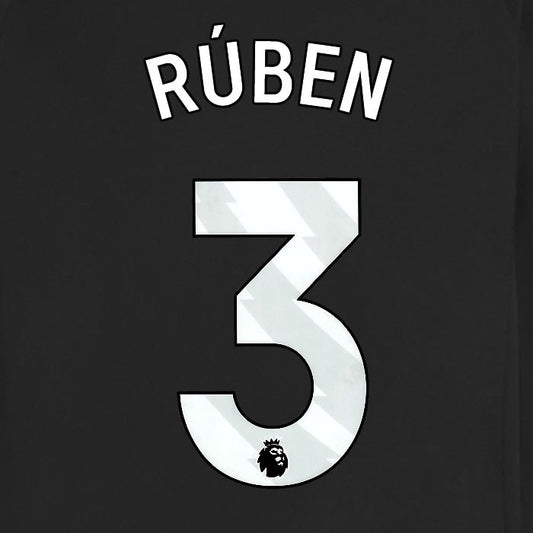 2025 2026 MANCHESTER CITY RUBEN 3 WHITE AWAY PLAYER SIZE NAME SET