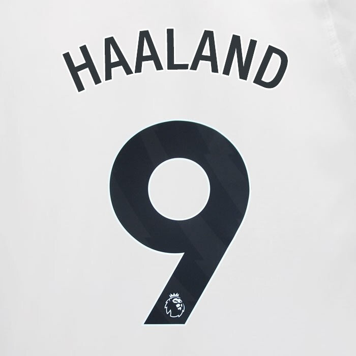 2023 2024 MAN CITY HAALAND 9 BLACK AWAY PLAYER SIZE NAME SET
