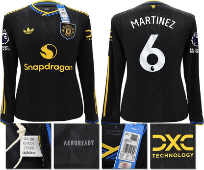 BNWT 2025 2026 MANCHESTER UNITED ADIDAS 3RD SHIRT LS MARTINEZ 6