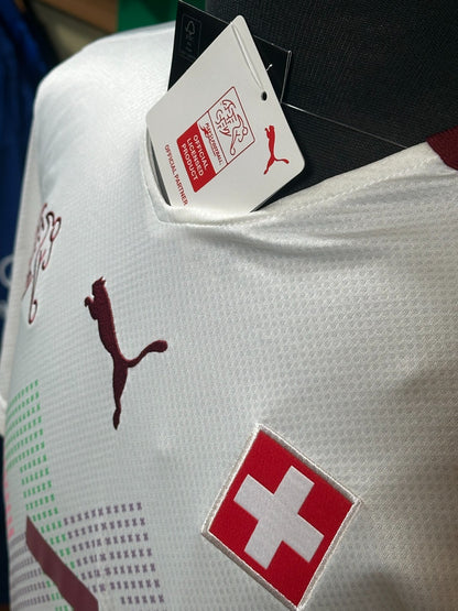 BNWT 2020 2021 SWITZERLAND AWAY PUMA FOOTBALL SHIRT EMBOLO 7 MENS MEDIUM