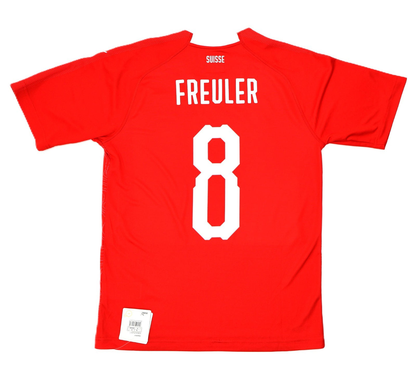 BNWT PUMA 2018 SWITZERLAND HOME SHIRT FREULER 8 MEN'S SMALL
