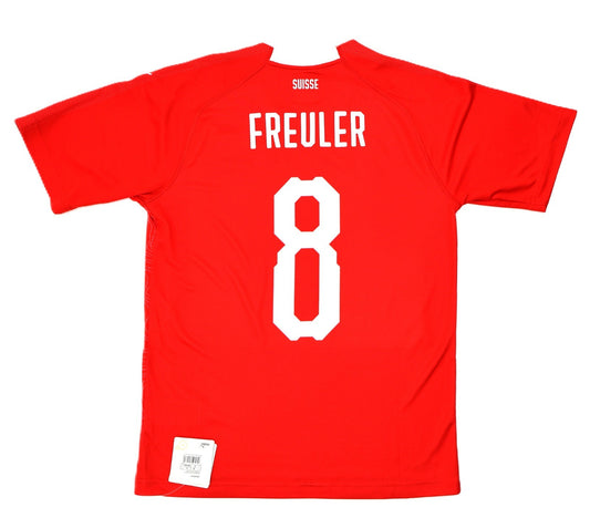 BNWT PUMA 2018 SWITZERLAND HOME SHIRT FREULER 8 MEN'S SMALL