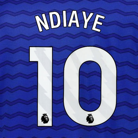 2025 2026 EVERTON NDIAYE 10 OFFICIAL WHITE HOME PLAYER SIZE NAMESET
