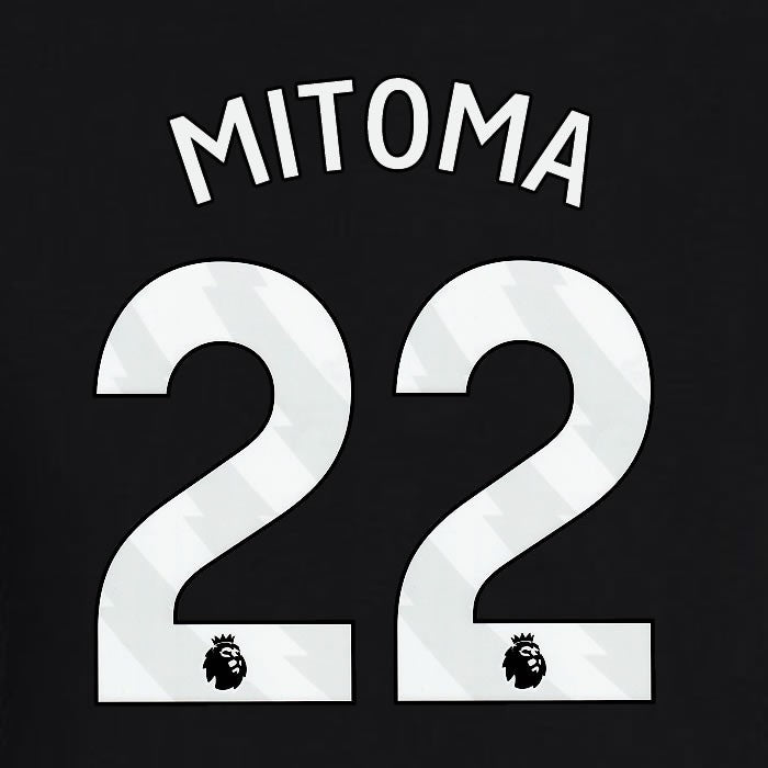 2023 2024 BRIGHTON MITOMA 22 OFFICIAL WHITE AWAY PLAYER SIZE NAME SET
