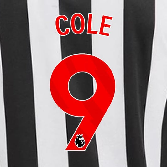 2023 2024 NEWCASTLE COLE 9 OFFICIAL RED HOME PLAYER SIZE NAME SET