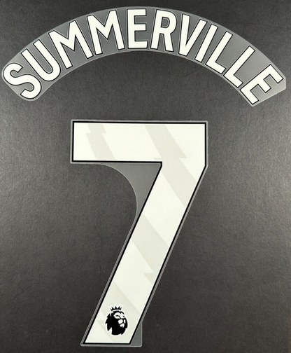 2024 2025 WEST HAM SUMMERVILLE 7 OFFICIAL WHITE PLAYER SIZE NAMESET