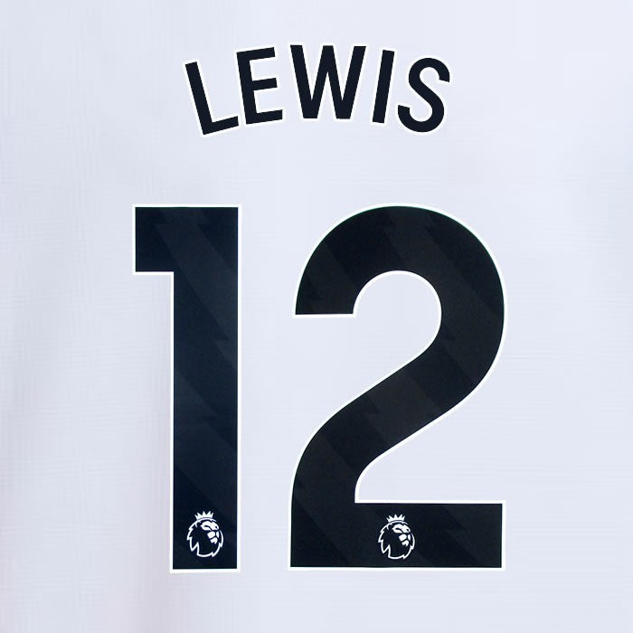 2024 2025 NEWCASTLE LEWIS 12 OFFICIAL BLACK 3RD PLAYER SIZE NAME SET