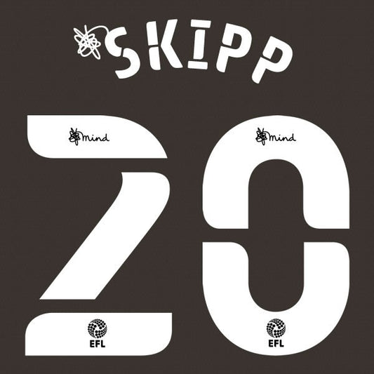 NORWICH 2020 2021 OFFICIAL SKIPP 20 3RD PLAYER SIZE NAME SET