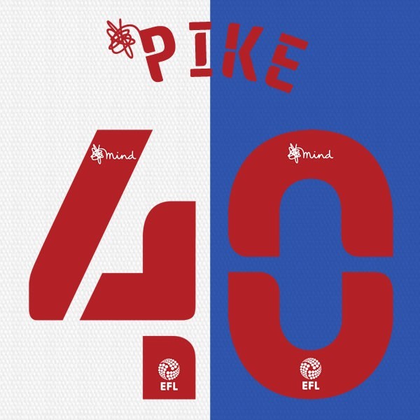 BLACKBURN 2020 2021 OFFICIAL PIKE 40 HOME PLAYER SIZE NAME SET