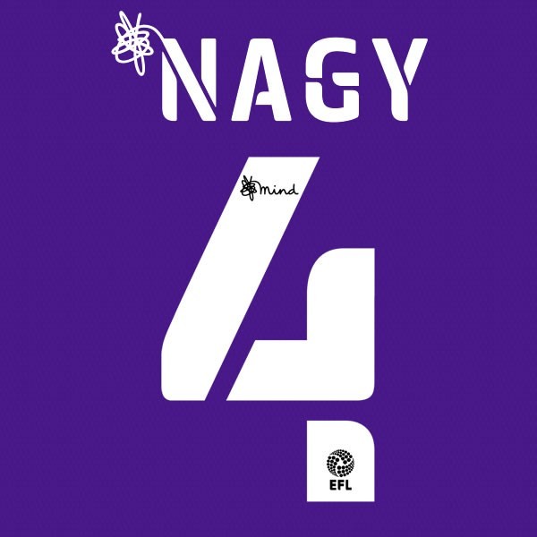 BRISTOL 2020 2021 OFFICIAL NAGY 4 AWAY PLAYER SIZE NAME SET