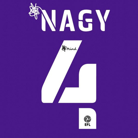 BRISTOL 2020 2021 OFFICIAL NAGY 4 AWAY PLAYER SIZE NAME SET