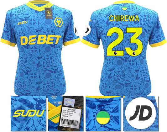 BNWT 2025/2026 WOLVES F.C.  SUDU THIRD SHIRT CHIREWA 23