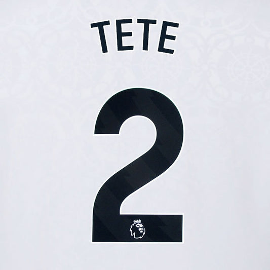 2025 2026 OFFICIAL FULHAM TETE 2 BLACK HOME PLAYER SIZE NAMESET
