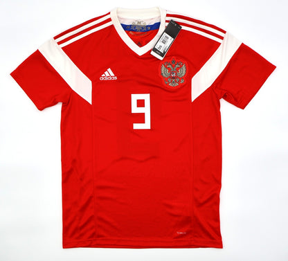 BNWT RUSSIA ADIDAS HOME 2018 DZAGOEV 9 SHIRT MENS
