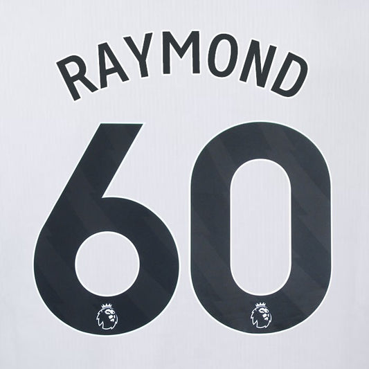 2023 2024 OFFICIAL CRYSTAL PALACE RAYMOND 60 BLACK AWAY PLAYER SIZE NAMESET