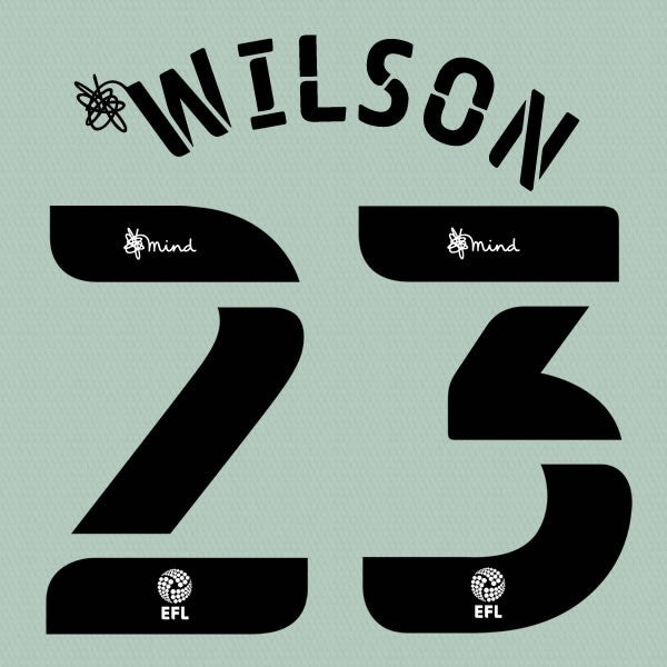 CARDIFF 2020 2021 OFFICIAL WILSON 23 AWAY HOME PLAYER SIZE NAME SET