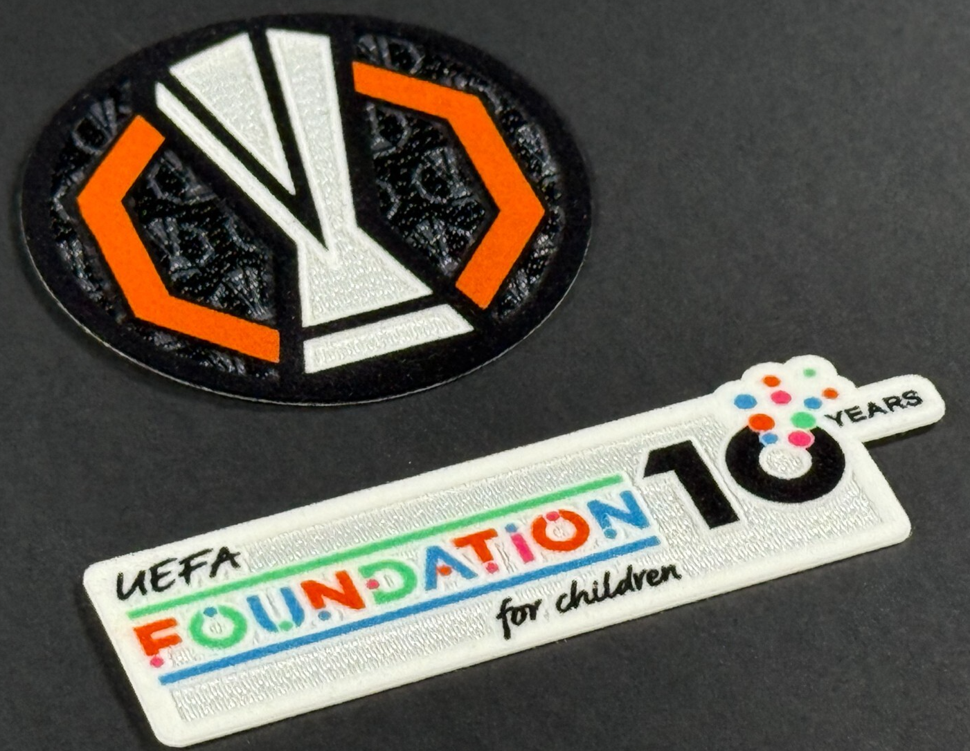 2025 OFFICIAL SPORTING ID UEFA EUROPA LEAGUE FINAL SLEEVE PATCH SET  TOT VS UTD