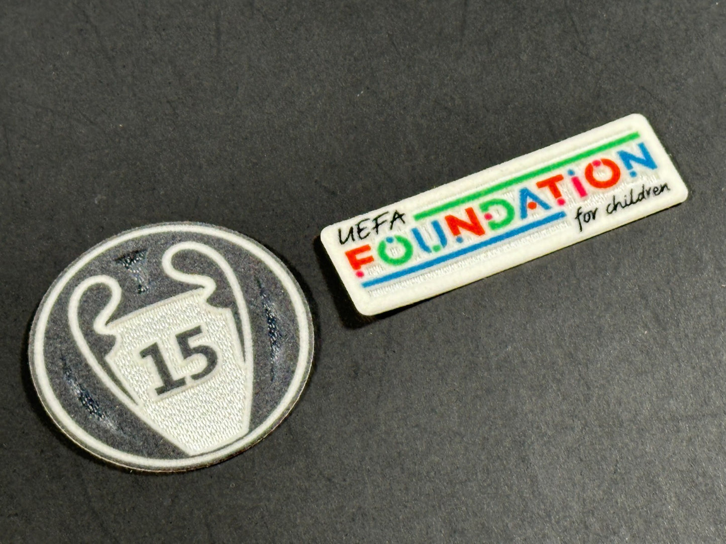 2023 2025 SPORTING ID CHAMPIONS LEAGUE 15 UCL & FOUNDATION KIDS SLEEVE PATCH