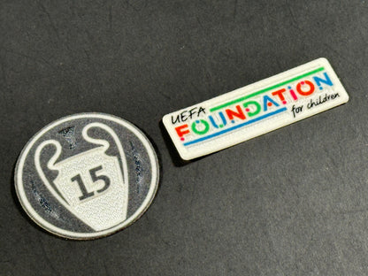 2023 2025 SPORTING ID CHAMPIONS LEAGUE 15 UCL & FOUNDATION KIDS SLEEVE PATCH