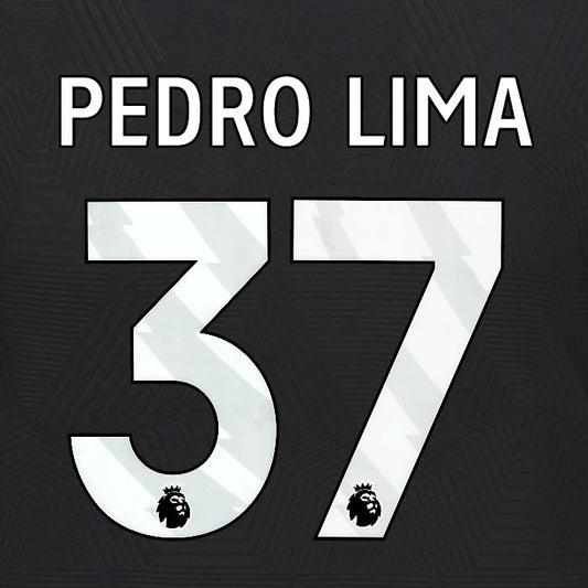 2024 2025 WOLVES AWAY WHITE PEDRO LIMA 37 OFFICIAL PLAYER SIZE NAMESET