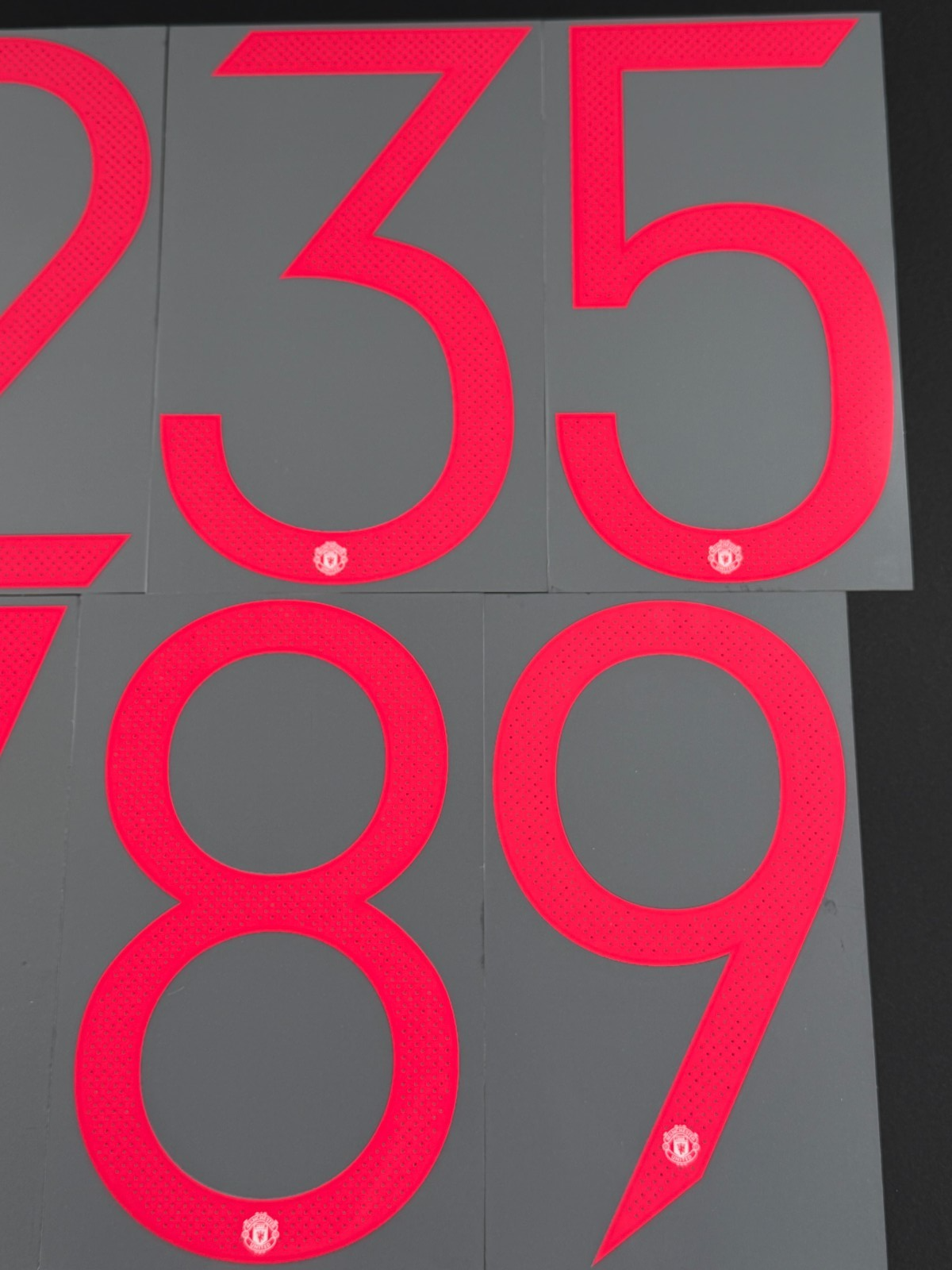 2021 2022 OFFICIAL MANCHESTER UNITED AWAY UCL CUP PLAYER SIZE NUMBERS 270MM