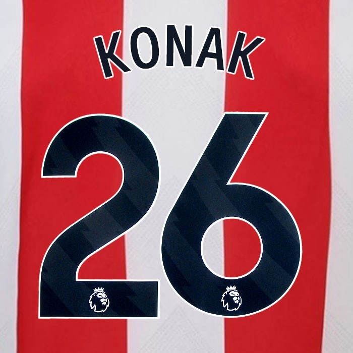 2024 2025 BRENTFORD KONAK 26 OFFICIAL BLACK HOME PLAYER SIZE NAMESET