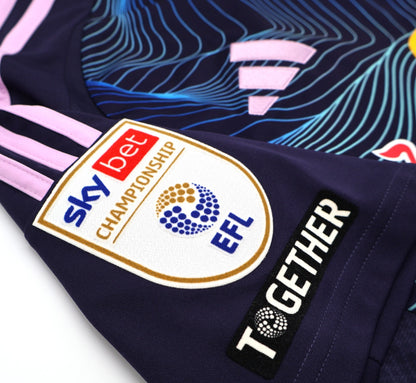 BNWT ADIDAS 2024 2025 LEEDS UNITED THIRD AARONSON 11 + PATCHES SHIRT MENS MEDIUM