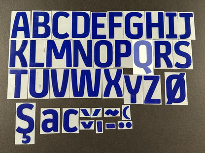 2024 2025 OFFICIAL EFL FOOTBALL LEAGUE BLUE PLAYER SIZE LETTERS 50mm