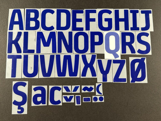 2024 2025 OFFICIAL EFL FOOTBALL LEAGUE BLUE PLAYER SIZE LETTERS 50mm