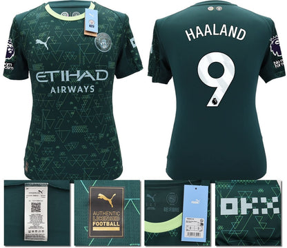 BNWT 2025 2026 MAN CITY PUMA 4TH HAALAND 9 FOOTBALL SHIRT