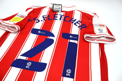 BNWT 2020 2021 STOKE CITY MACRON HOME SHIRT S. FLETCHER 21 MEN'S MEDIUM